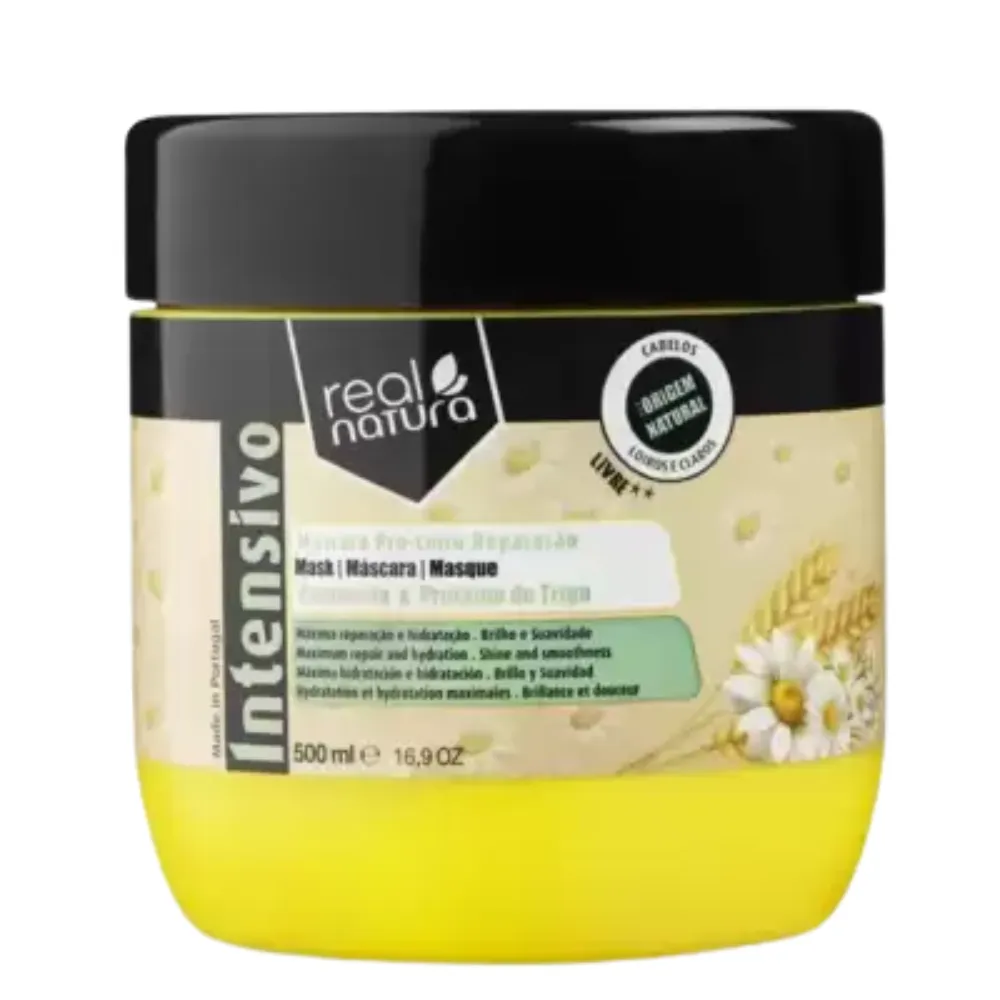 Real Natura Pro-Loiro reparação Mascarilla 500ml Real Natura Pro-Loiro reparação Mascarilla 500ml